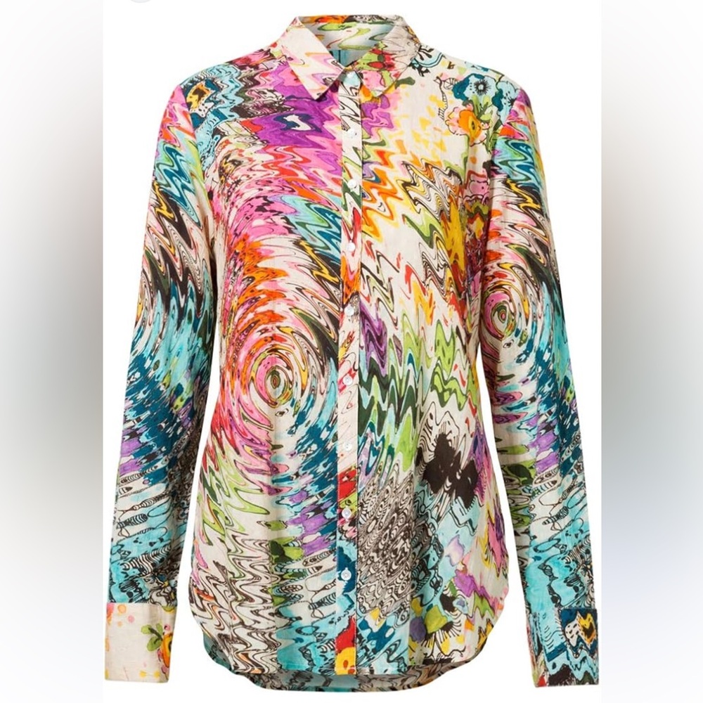 Desigual Multicolor Button Down Shirt